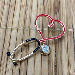 Heart Stethoscope Pins